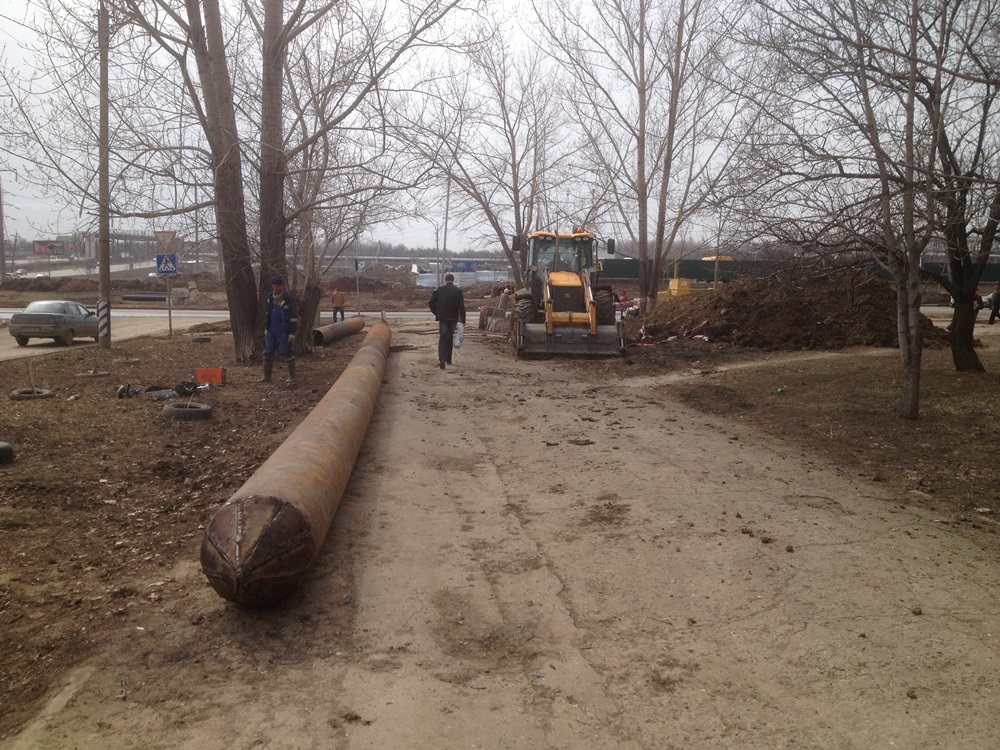 Строительство канализационного коллектора по ул. Топольчанской в г. Саратов